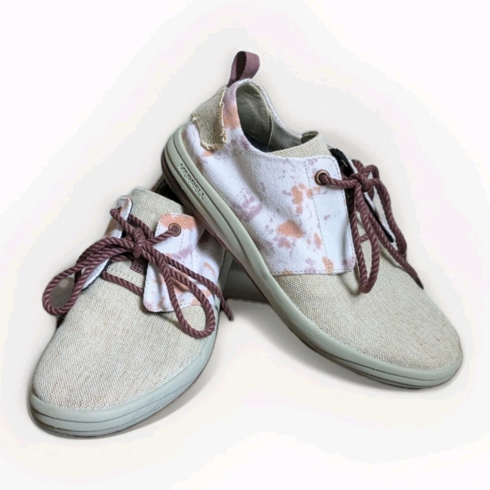 Merrell Gridway Canvas Sneakers Womens  7 Casual Coastal Comfort Vacation Active
